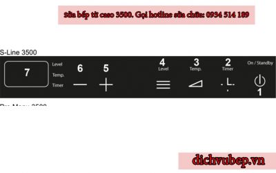 Hướng dẫn sử dụng bếp từ Đức Caso 3500 phần 2